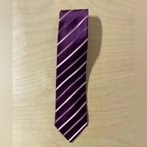 BCBG Purple Striped Men's Tie 62” (NP)